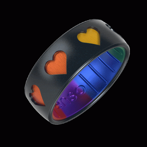 Etched Silicone Ring - The Hearts Ring For Discount - Image 3