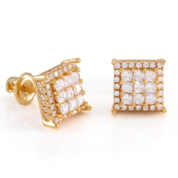 Double-Row Stud Earrings For Cheap