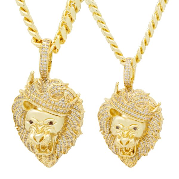 Iced Classic Roaring Lion Necklace Fashion - Image 5
