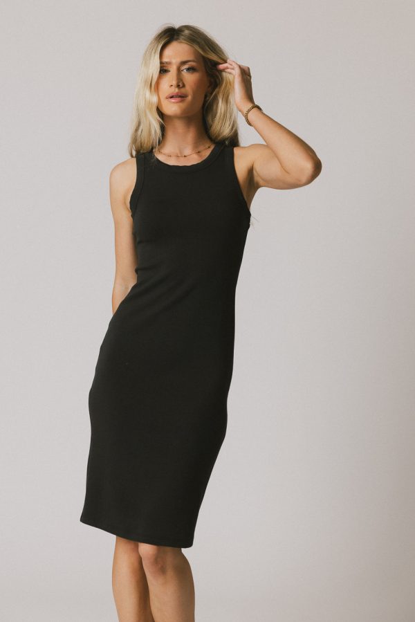 Daphne Midi Dress in Black For Cheap - Image 2