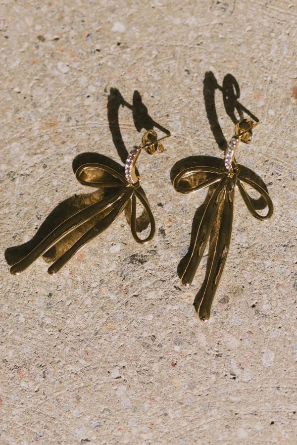 Slouched Bow Earrings on Sale