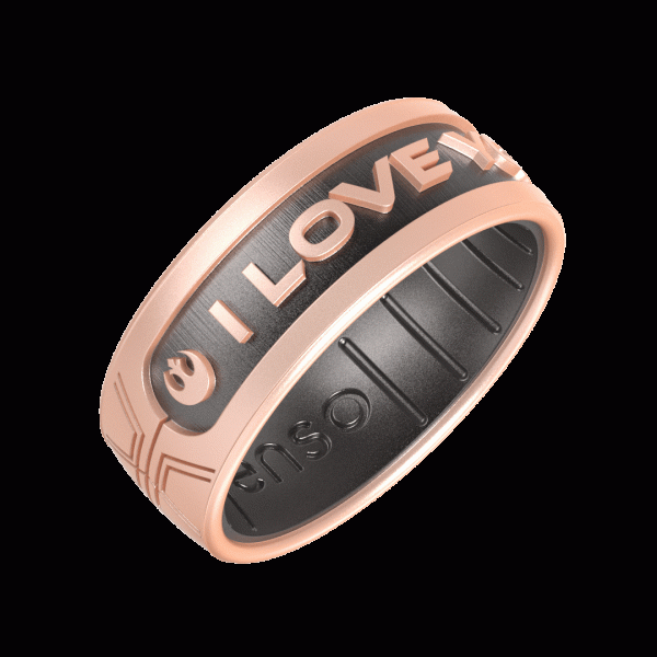Star Wars Silicone Ring - I Love You (English) - Rose Gold Platinum Hot on Sale - Image 2