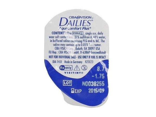 Alcon Dailies Aquacomfort Plus Contact Lenses (30pk) Cheap - Image 4