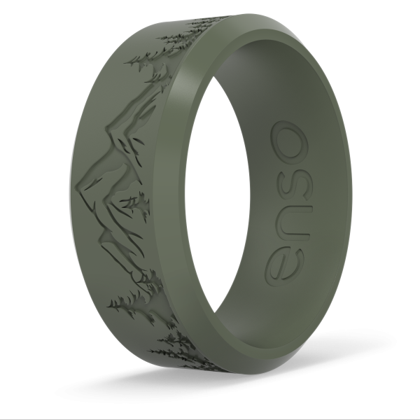 Etched Bevel Silicone Ring - Peak Supply