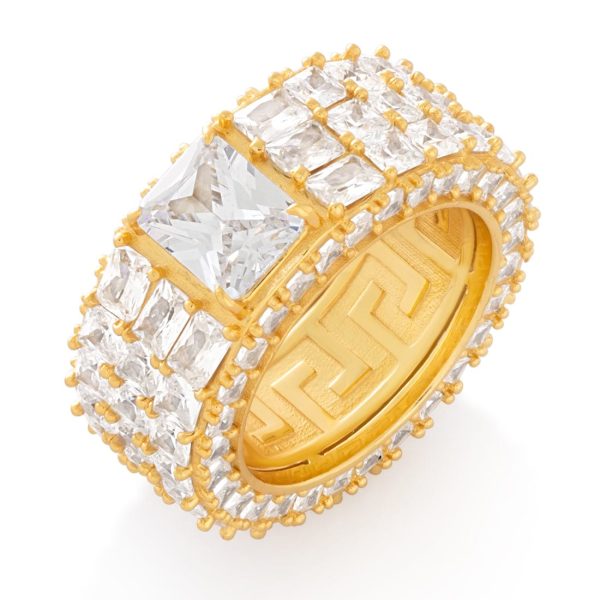 Triple-Row Signet Ring Supply