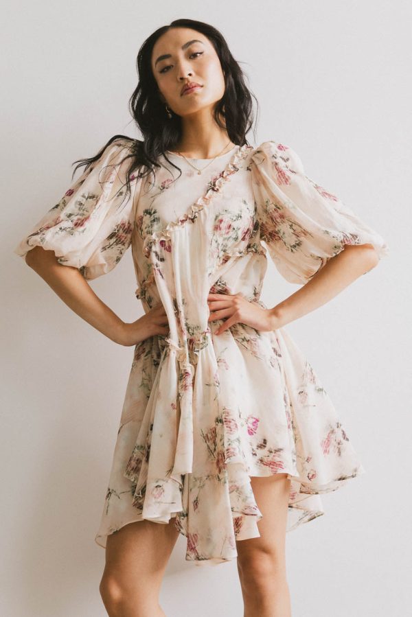 Tamlyn Floral Mini Dress For Cheap