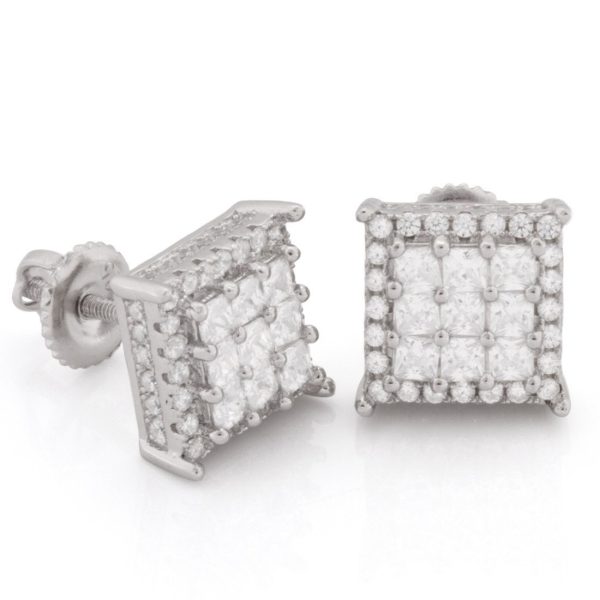 Double-Row Stud Earrings For Cheap - Image 2