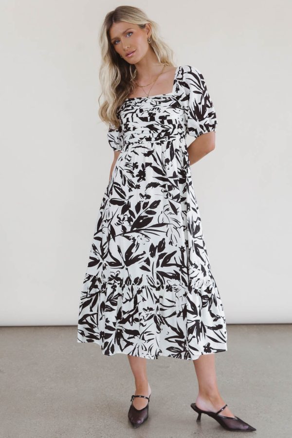Dorris Pleated Midi Dress Fashion