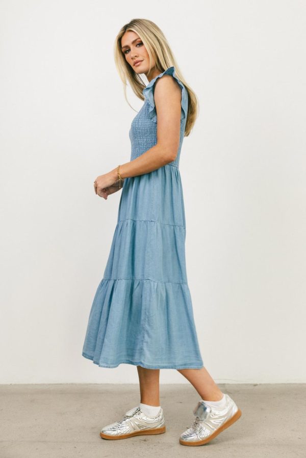 Beth Smocked Midi Dress For Cheap - Image 2