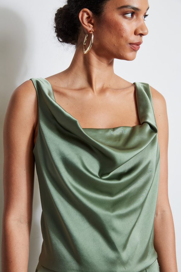 Satin Cowl Cami For Discount - Image 4