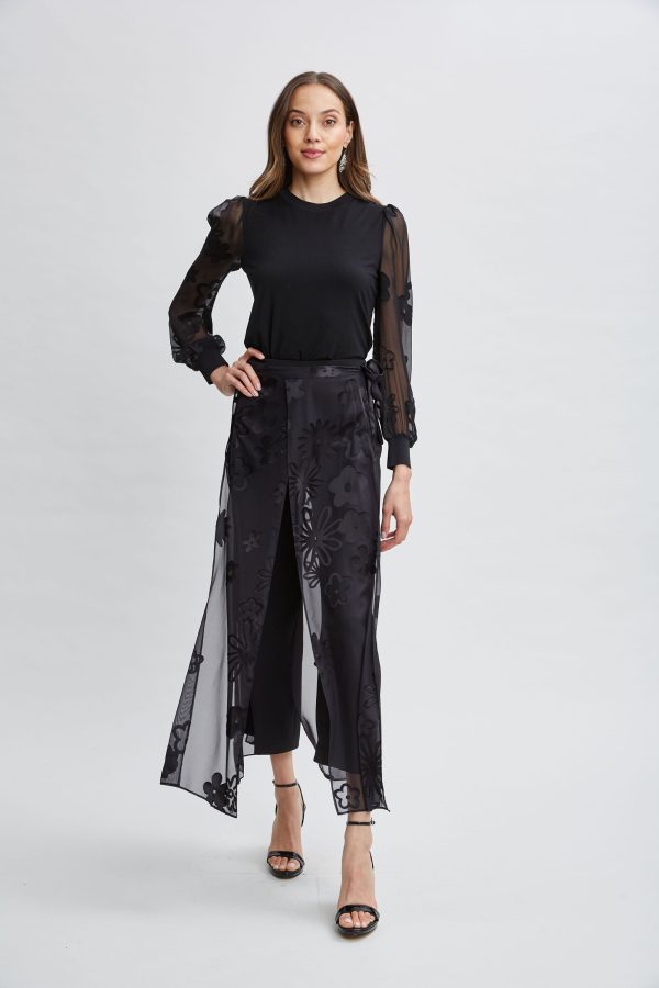 Floral Satin Burnout Combo Knit Online - Image 5