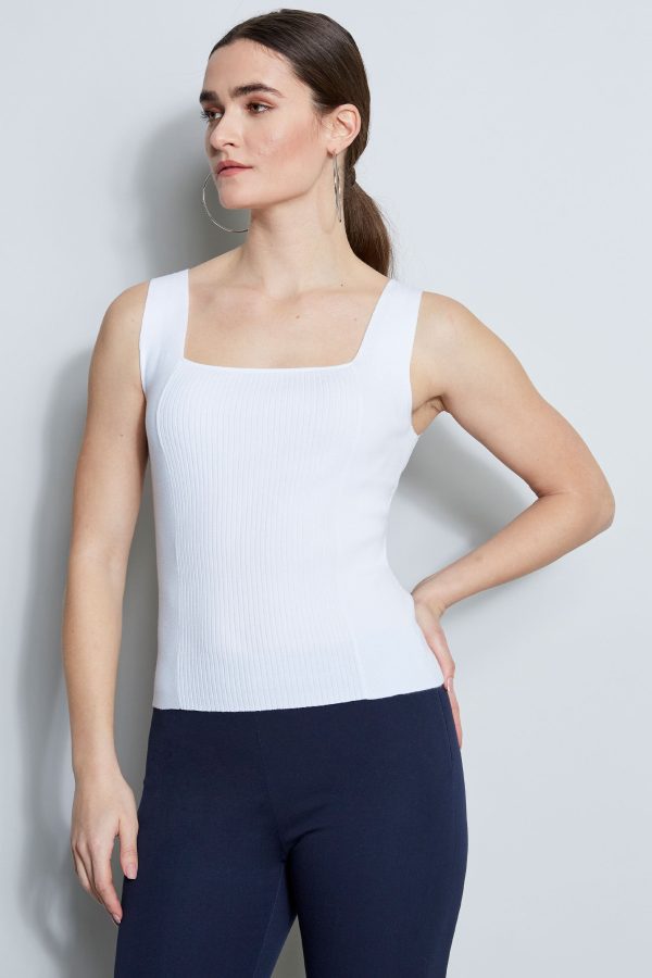 Ribbed Square Neck Tank For Sale