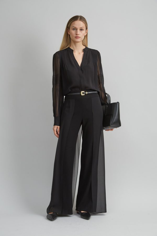 Chiffon Button Down Shirt Online Hot Sale - Image 2