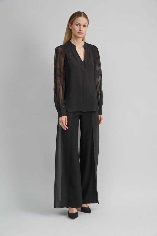 Chiffon Button Down Shirt Online Hot Sale - Image 5